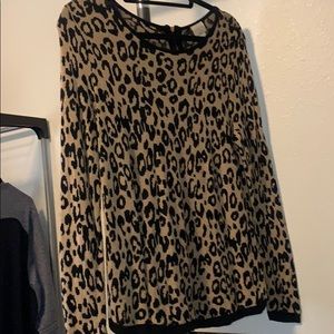 Cheetah print sweater